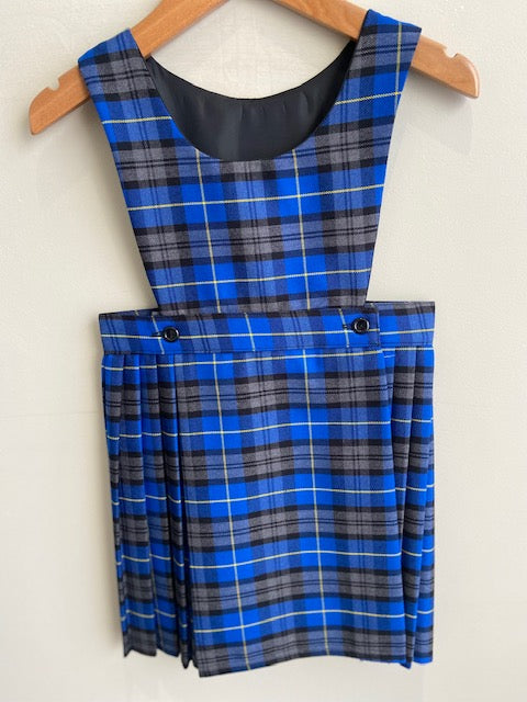 Blue Tartan Pinafore